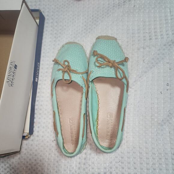 SPERRY EUC WOMENS SZ 9.5 TOP SIDER ESPADRILLES SLIPON SHOES - Picture 2 of 8